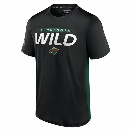Men's Fanatics Branded Black/Green Minnesota Wild Authentic Pro Rink Tech T-Shirt Men's Fanatics Branded Black/Green Minnesota Wild Authentic Pro Rink Tech T-Shirt -Metaverse shop unnamed file 16041