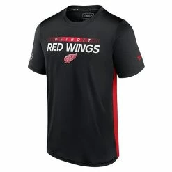 Men's Fanatics Branded Black/Red Detroit Red Wings Authentic Pro Rink Tech T-Shirt -Metaverse shop unnamed file 16045