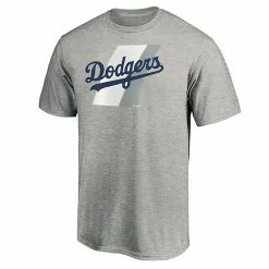 Men's Fanatics Branded Heathered Gray Los Angeles Dodgers Prep Squad T-Shirt -Metaverse shop unnamed file 16059