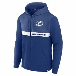 Men's Fanatics Branded Blue Tampa Bay Lightning Iconic Ultimate Champion Full-Zip Hoodie -Metaverse shop unnamed file 16098