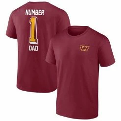 Men's Fanatics Branded Burgundy Washington Commanders Team #1 Dad T-Shirt -Metaverse shop unnamed file 16108