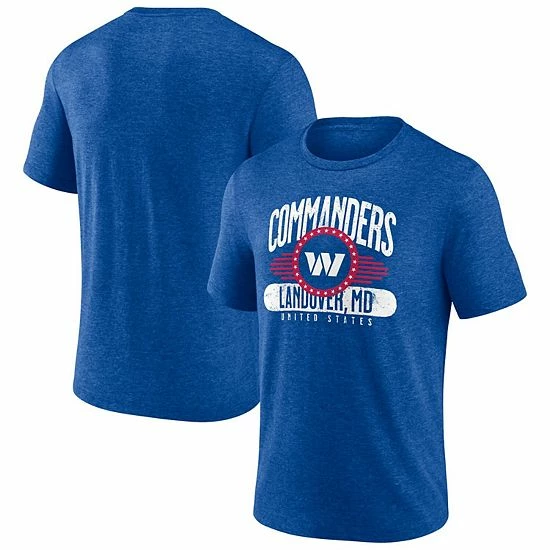 Men's Fanatics Branded Heathered Royal Washington Commanders Americana Tri-Blend T-Shirt Men's Fanatics Branded Heathered Royal Washington Commanders Americana Tri-Blend T-Shirt -Metaverse shop unnamed file 16112
