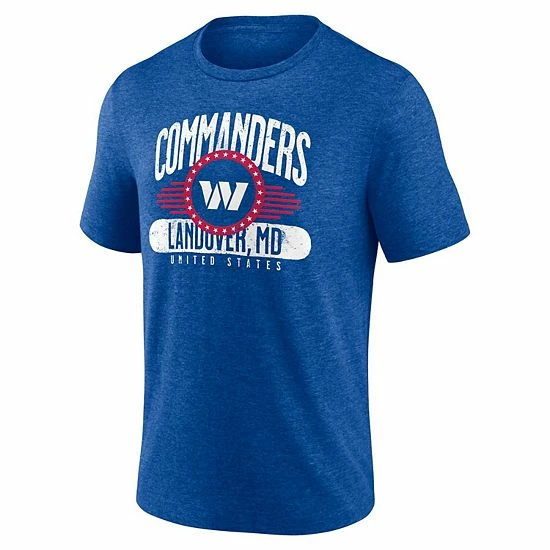 Men's Fanatics Branded Heathered Royal Washington Commanders Americana Tri-Blend T-Shirt Men's Fanatics Branded Heathered Royal Washington Commanders Americana Tri-Blend T-Shirt -Metaverse shop unnamed file 16113