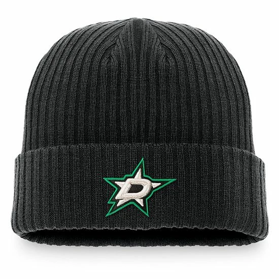 Men's Fanatics Branded Black Dallas Stars Core Primary Logo Cuffed Knit Hat Men's Fanatics Branded Black Dallas Stars Core Primary Logo Cuffed Knit Hat -Metaverse shop unnamed file 16127