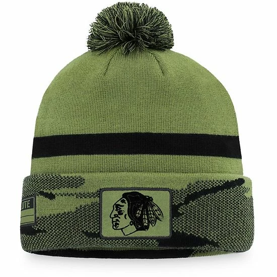 Men's Fanatics Branded Camo Chicago Blackhawks Military Appreciation Cuffed Knit Hat with Pom Men's Fanatics Branded Camo Chicago Blackhawks Military Appreciation Cuffed Knit Hat With Pom -Metaverse shop unnamed file 16137