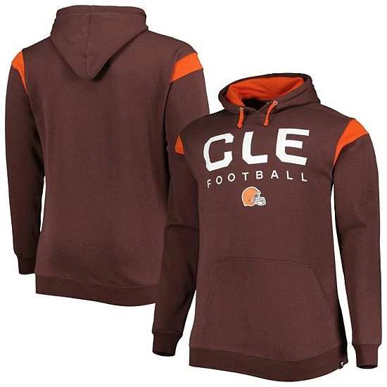 Men's Fanatics Branded Brown Cleveland Browns Big & Tall Call the Shots Pullover Hoodie Men's Fanatics Branded Brown Cleveland Browns Big & Tall Call The Shots Pullover Hoodie -Metaverse shop unnamed file 16152