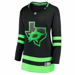 Women's Fanatics Branded Black Dallas Stars 2020/21 Alternate Premier Breakaway Jersey -Metaverse shop unnamed file 16190