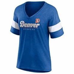 Women's Fanatics Branded Heathered Royal Denver Broncos Give It All Half-Sleeve V-Neck T-Shirt 4 Women's Fanatics Branded Heathered Royal Denver Broncos Give It All Half-Sleeve V-Neck T-Shirt -Metaverse shop unnamed file 16205