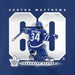 Men's Fanatics Branded Auston Matthews Blue Toronto Maple Leafs Big & Tall Goal Record T-Shirt -Metaverse shop unnamed file 16218