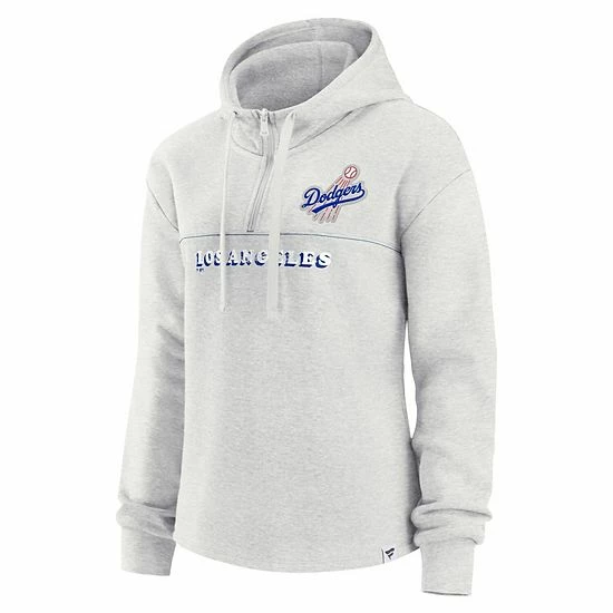 Women's Fanatics Branded Oatmeal Los Angeles Dodgers True Classics Legacy Quarter-Zip Hoodie Women's Fanatics Branded Oatmeal Los Angeles Dodgers True Classics Legacy Quarter-Zip Hoodie -Metaverse shop unnamed file 16221