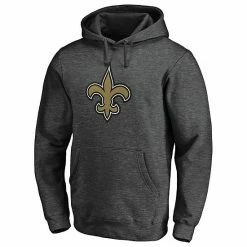 Men's Fanatics Branded Heathered Charcoal New Orleans Saints Team Logo Pullover Hoodie -Metaverse shop unnamed file 16350
