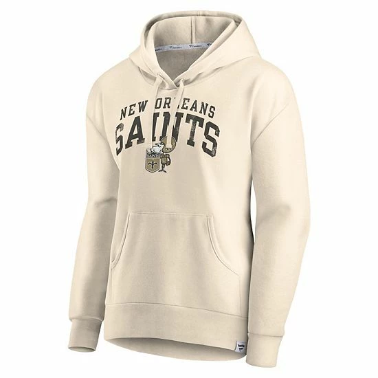 Women's Fanatics Branded Cream New Orleans Saints Spring Jump Signature Fleece Pullover Hoodie 5 Women's Fanatics Branded Cream New Orleans Saints Spring Jump Signature Fleece Pullover Hoodie - Image 3