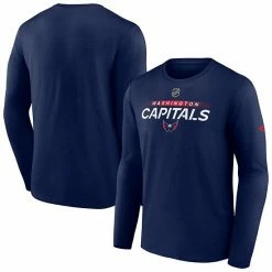 Men's Fanatics Branded Navy Washington Capitals Authentic Pro Core Collection Prime Wordmark Long Sleeve T-Shirt -Metaverse shop unnamed file 16382
