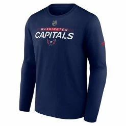 Men's Fanatics Branded Navy Washington Capitals Authentic Pro Core Collection Prime Wordmark Long Sleeve T-Shirt -Metaverse shop unnamed file 16383