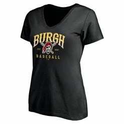 Alternative view of Women's Fanatics Branded Black Pittsburgh Pirates Hometown V-Neck T-Shirt