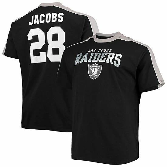 Men's Fanatics Branded Josh Jacobs Black Las Vegas Raiders Big & Tall Sleeve Panel Player Name & Number T-Shirt Men's Fanatics Branded Josh Jacobs Black Las Vegas Raiders Big & Tall Sleeve Panel Player Name & Number T-Shirt -Metaverse shop unnamed file 16489
