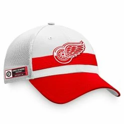 Men's Fanatics Branded White/Red Detroit Red Wings 2021 NHL Draft Authentic Pro On Stage Trucker Snapback Hat 4 Men's Fanatics Branded White/Red Detroit Red Wings 2021 NHL Draft Authentic Pro On Stage Trucker Snapback Hat -Metaverse shop unnamed file 16497