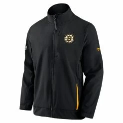 Men's Fanatics Branded Black Boston Bruins Authentic Pro Rink Coaches Full-Zip Jacket -Metaverse shop unnamed file 16508