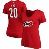 Women's Fanatics Branded Sebastian Aho Red Carolina Hurricanes Plus Size Name & Number Scoop Neck T-Shirt