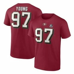 Men's Fanatics Branded Bryant Young Scarlet San Francisco 49ers Hall Of Fame Name & Number T-Shirt 3 Men's Fanatics Branded Bryant Young Scarlet San Francisco 49ers Hall Of Fame Name & Number T-Shirt -Metaverse shop unnamed file 16557