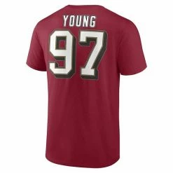 Men's Fanatics Branded Bryant Young Scarlet San Francisco 49ers Hall Of Fame Name & Number T-Shirt 5 Men's Fanatics Branded Bryant Young Scarlet San Francisco 49ers Hall Of Fame Name & Number T-Shirt -Metaverse shop unnamed file 16559