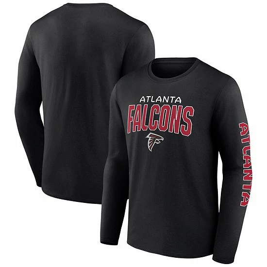Men's Fanatics Branded Black Atlanta Falcons Wordmark Go the Distance Long Sleeve T-Shirt Men's Fanatics Branded Black Atlanta Falcons Wordmark Go The Distance Long Sleeve T-Shirt -Metaverse shop unnamed file 16582