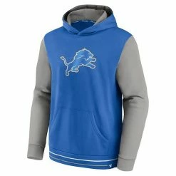 Men's Fanatics Branded Blue/Gray Detroit Lions Block Party Pullover Hoodie -Metaverse shop unnamed file 16590