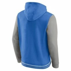 Men's Fanatics Branded Blue/Gray Detroit Lions Block Party Pullover Hoodie -Metaverse shop unnamed file 16591