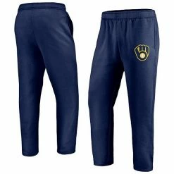 Men's Fanatics Branded Navy Milwaukee Brewers Primary Logo Sweatpants