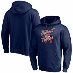 Men's Fanatics Branded Navy Detroit Tigers Hometown Roar Pullover Hoodie -Metaverse shop unnamed file 16704