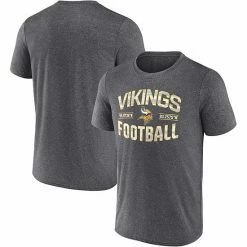 Men's Fanatics Branded Heathered Charcoal Minnesota Vikings Want To Play T-Shirt -Metaverse shop unnamed file 16720