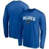 Men's Fanatics Branded Blue St. Louis Blues Team Logo Lockup Long Sleeve T-Shirt -Metaverse shop unnamed file 16731
