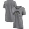Women's Fanatics Branded Heathered Gray New Orleans Saints Drop Back Modern T-Shirt -Metaverse shop unnamed file 16770