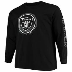 Men's Fanatics Branded Black Las Vegas Raiders Big & Tall Color Pop Long Sleeve T-Shirt -Metaverse shop unnamed file 16776