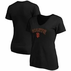 Women's Fanatics Branded Black San Francisco Giants Team Logo Lockup V-Neck T-Shirt 3 Women's Fanatics Branded Black San Francisco Giants Team Logo Lockup V-Neck T-Shirt -Metaverse shop unnamed file 16780