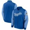 Men's Fanatics Branded Royal/Light Blue Kansas City Royals Iconic Record Holder Woven Full-Zip Bomber Jacket