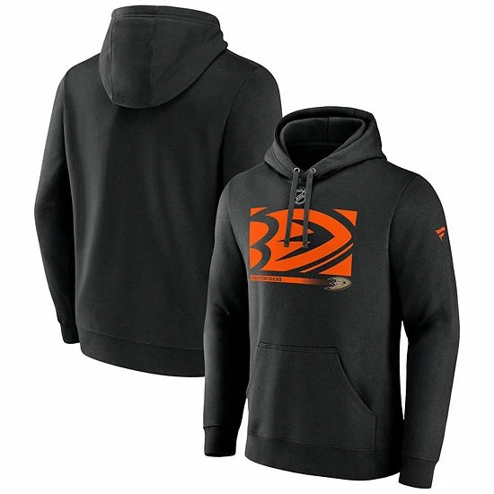 Men's Fanatics Branded Black Anaheim Ducks Authentic Pro Core Collection Secondary Pullover Hoodie 3 Men's Fanatics Branded Black Anaheim Ducks Authentic Pro Core Collection Secondary Pullover Hoodie