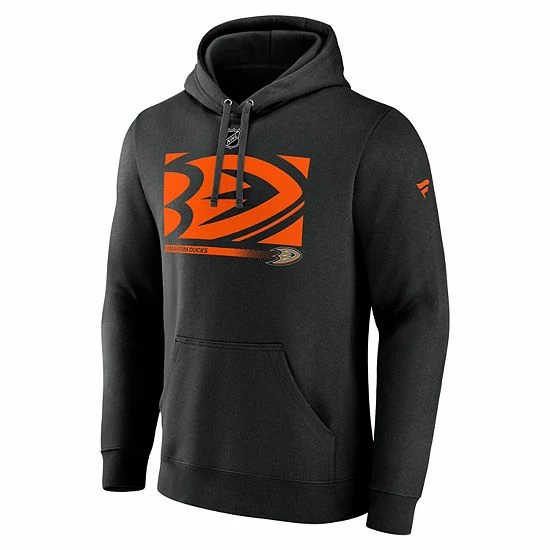 Men's Fanatics Branded Black Anaheim Ducks Authentic Pro Core Collection Secondary Pullover Hoodie 5 Men's Fanatics Branded Black Anaheim Ducks Authentic Pro Core Collection Secondary Pullover Hoodie - Image 3