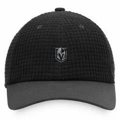 Men's Fanatics Branded Black Vegas Golden Knights Authentic Pro Black Ice Adjustable Snapback Hat -Metaverse shop unnamed file 16850