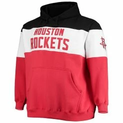 Men's Fanatics Branded Black/Red Houston Rockets Big & Tall Colorblock Wordmark Pullover Hoodie 4 Men's Fanatics Branded Black/Red Houston Rockets Big & Tall Colorblock Wordmark Pullover Hoodie -Metaverse shop unnamed file 16882
