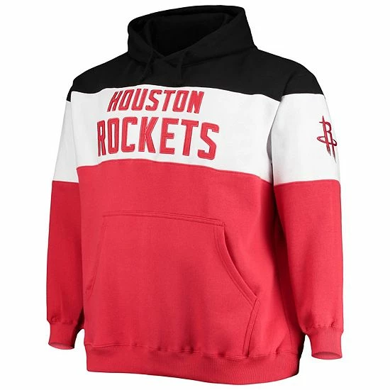 Men's Fanatics Branded Black/Red Houston Rockets Big & Tall Colorblock Wordmark Pullover Hoodie Men's Fanatics Branded Black/Red Houston Rockets Big & Tall Colorblock Wordmark Pullover Hoodie -Metaverse shop unnamed file 16882