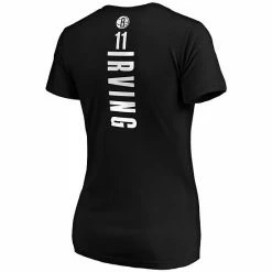 Women's Fanatics Branded Kyrie Irving Black Brooklyn Nets Playmaker Logo Name & Number V-Neck T-Shirt 4 Women's Fanatics Branded Kyrie Irving Black Brooklyn Nets Playmaker Logo Name & Number V-Neck T-Shirt -Metaverse shop unnamed file 16887