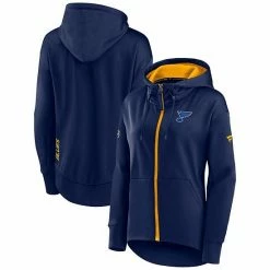 Women's Fanatics Branded Navy St. Louis Blues Authentic Pro Rink Full-Zip Hoodie -Metaverse shop unnamed file 16898