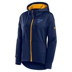 Women's Fanatics Branded Navy St. Louis Blues Authentic Pro Rink Full-Zip Hoodie -Metaverse shop unnamed file 16899