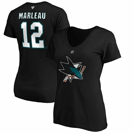 Women's Fanatics Branded Patrick Marleau Black San Jose Sharks Authentic Stack Name & Number V-Neck T-Shirt Women's Fanatics Branded Patrick Marleau Black San Jose Sharks Authentic Stack Name & Number V-Neck T-Shirt -Metaverse shop unnamed file 16921
