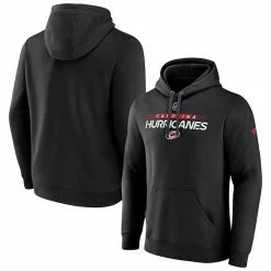 Alternative view of Men's Fanatics Branded Black Carolina Hurricanes Authentic Pro Core Collection Prime Team Pullover Hoodie