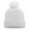 Women's Fanatics Branded White Detroit Red Wings Winter Lights Cuffed Knit Hat With Pom