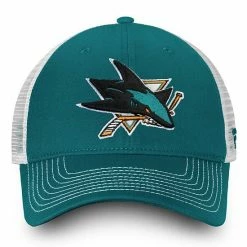 Men's Fanatics Branded Teal San Jose Sharks Core Primary Logo Trucker Snapback Hat -Metaverse shop unnamed file 17023