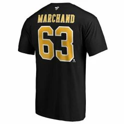 Men's Fanatics Branded Brad Marchand Black Boston Bruins Big & Tall Name & Number T-Shirt -Metaverse shop unnamed file 17034