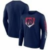 Men's Fanatics Branded Navy Washington Nationals Iconic Clear Sign Long Sleeve T-Shirt -Metaverse shop unnamed file 17066
